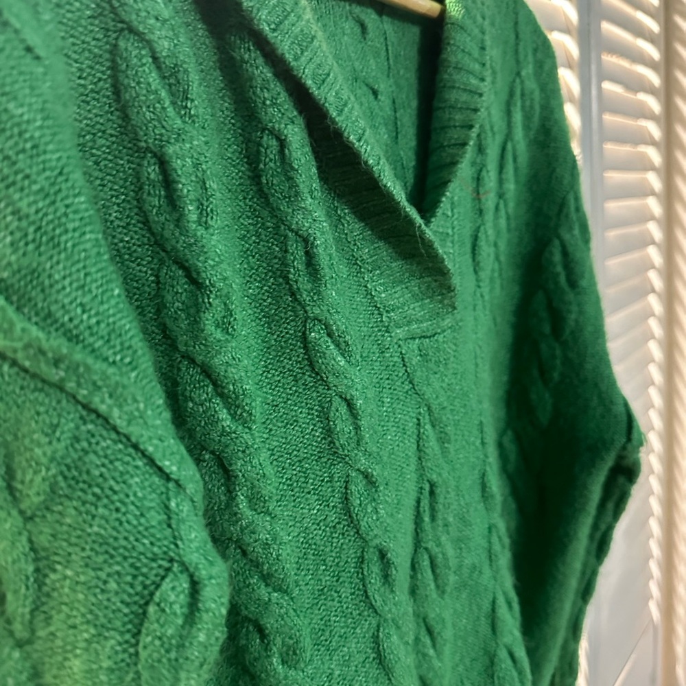 SO Women's Emerald Cable Knit Cowl Neck Sweater